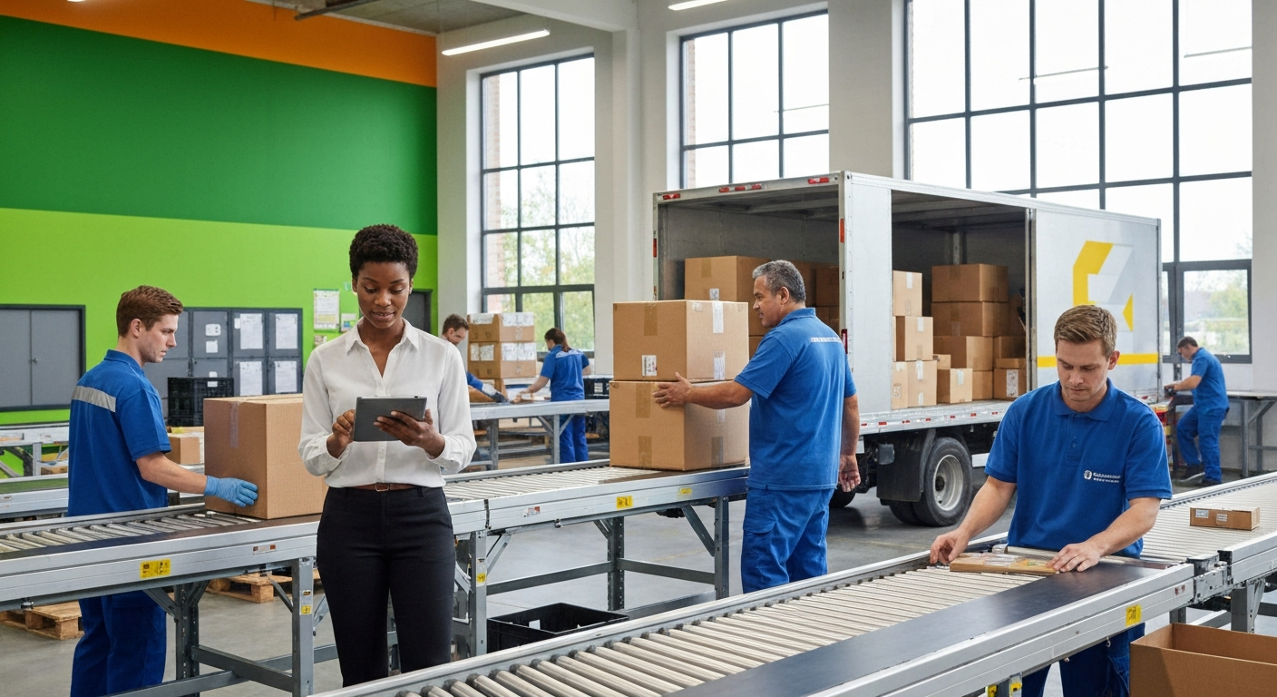 Mitarbeiter von Hermes arbeiten in Deutschland