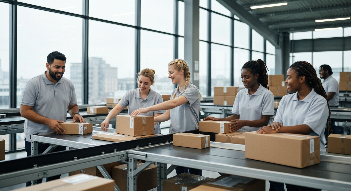 Mitarbeiter von Hermes arbeiten in Deutschland