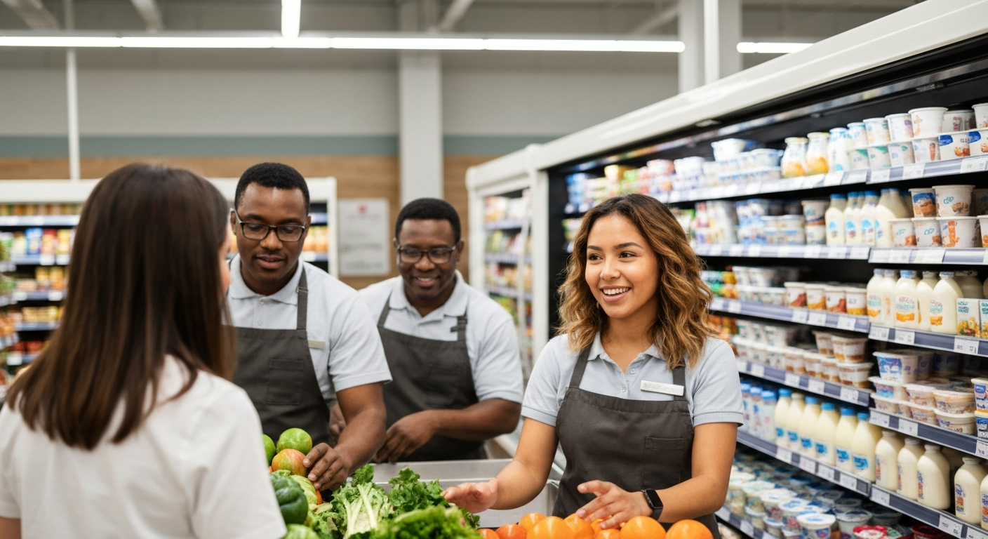 Mitarbeiter von Lidl arbeiten in Deutschland