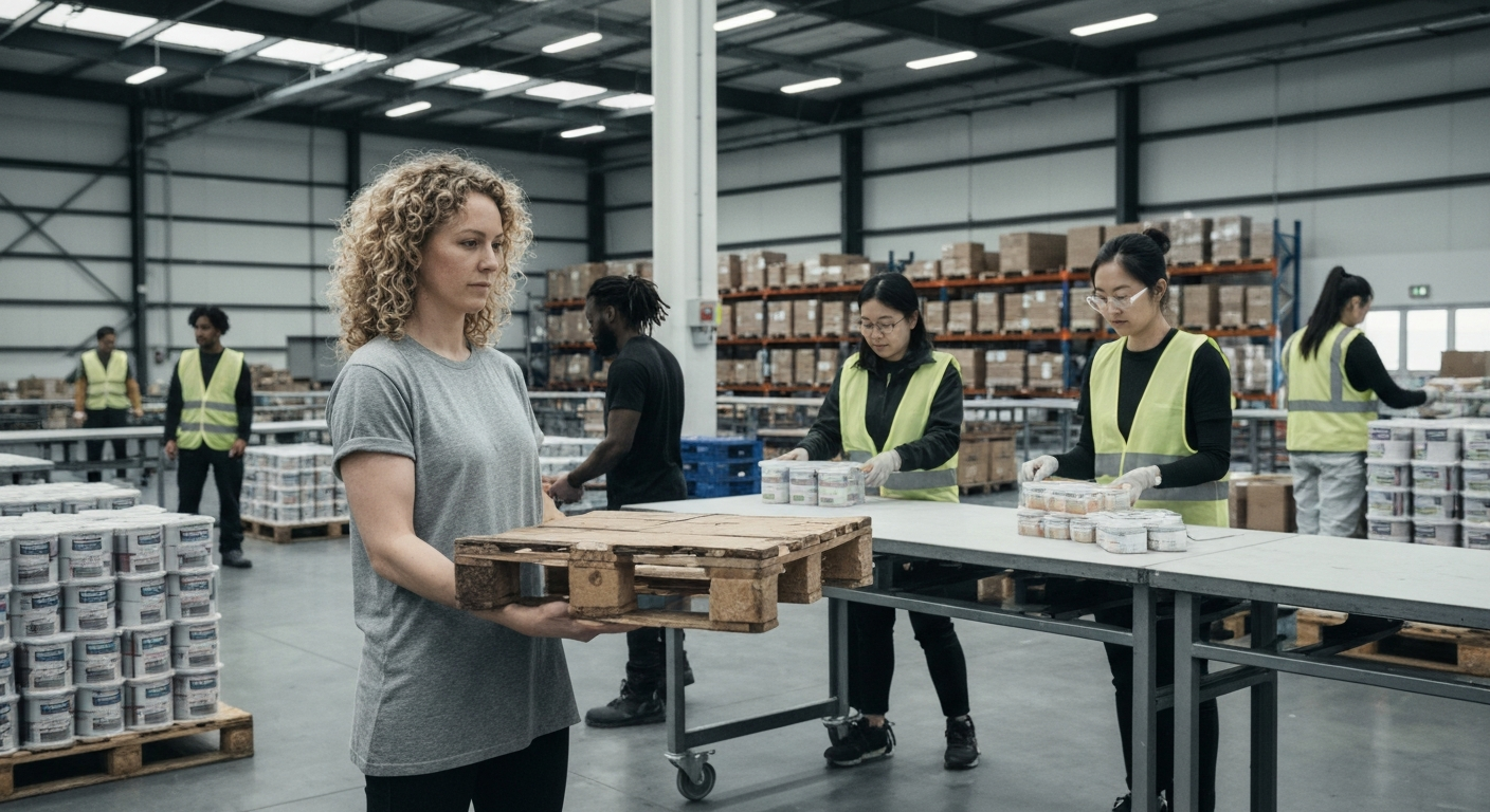 Mitarbeiter von Amazon arbeiten in Deutschland